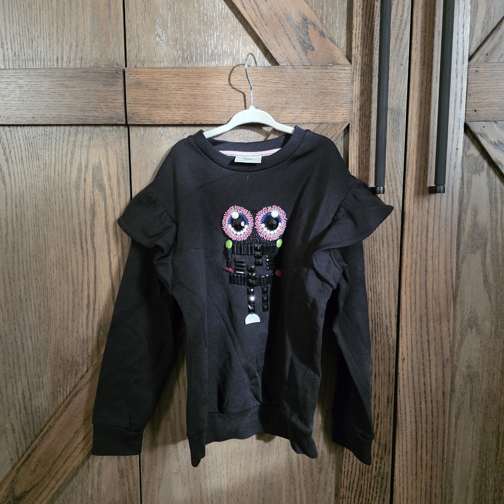 Fendi Embellished Owl Sweatshirt